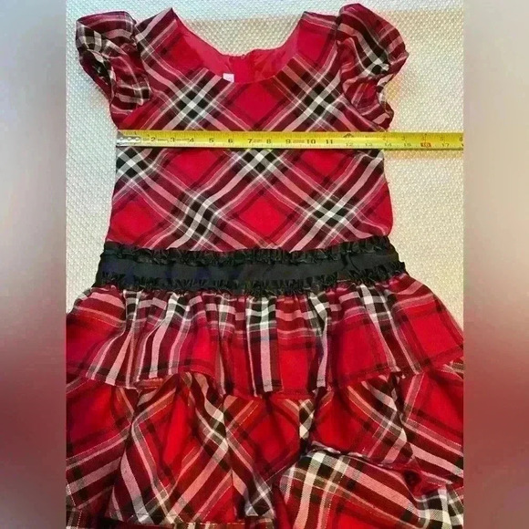 ✨Bonnie Jean size 10 holiday plaid dress - Picture 6 of 8